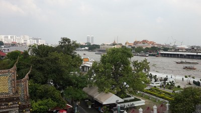 Вид на Бангкок с храма Wat Arun