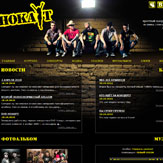 Создание и поддержка сайта панк-н-рок группы «Нокаут» (нажмите для увеличения)